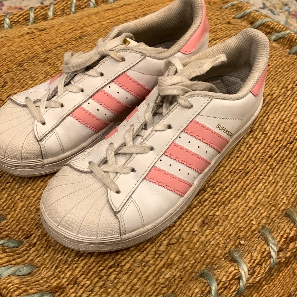 Pink adidas superstars